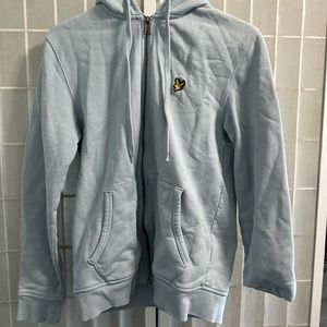 Lyle & Scott light blue zip up size M